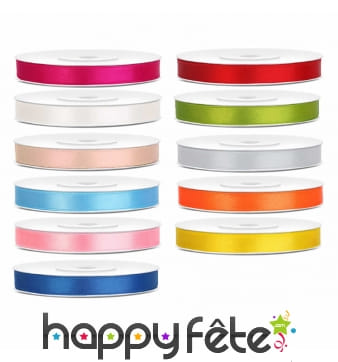 Ruban satiné de 6mm x 25m