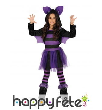 Robe tutu de chauve souris pour enfant