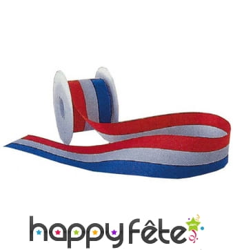 Ruban tricolore de 15 mm de large