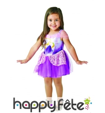 Robe tutu la princesse Raiponce pour petite fille