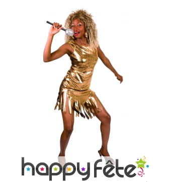 Robe Tina Turner doré