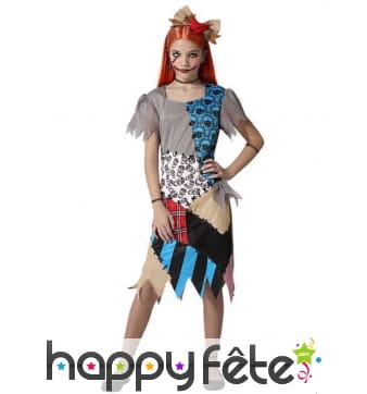 Robe vaudoo rapiécée pour fille
