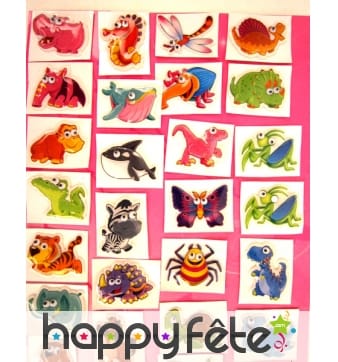 Stickers animaux 3d avec yeux mobiles