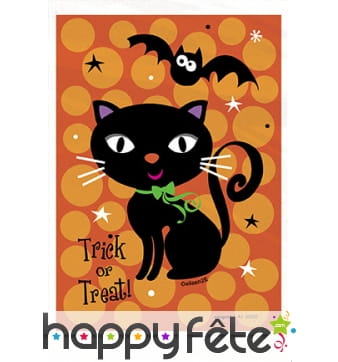 Sacs à bonbons décoré d'un chat noir
