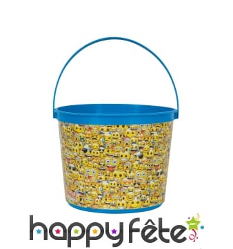 Seau à bonbons émoticones