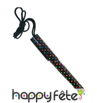 Stylo à bille à pois sur collier