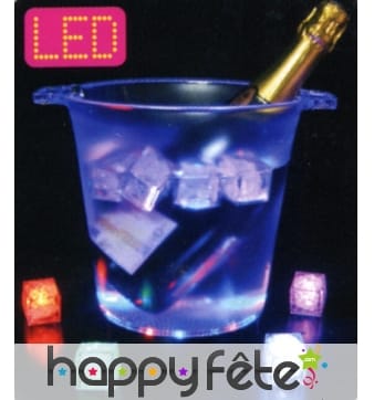 Seau &agrave; champagne lumineux