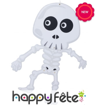 Squelette articulé rigolo à suspendre de 70cm