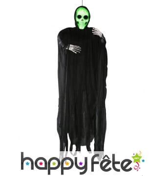 Spectre à suspendre avec crâne lumineux