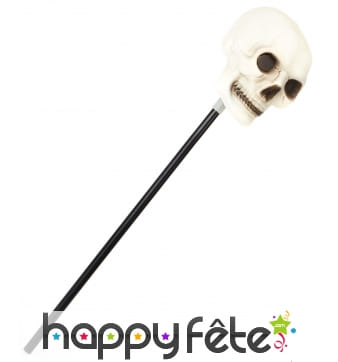 Sceptre avec tête de mort, 60cm