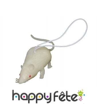 Souris blanche décorative
