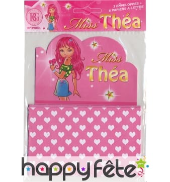 Set courrier avec 3 enveloppes et 6 pages assorti