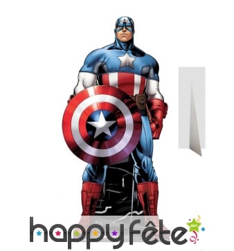 Silhouette captain America en carton taille réelle