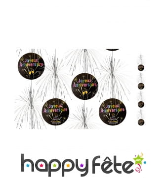 Suspensions cascade Anniversaire de 180cm