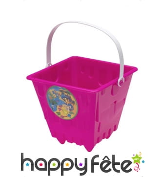 Seau château sable rose