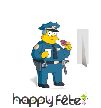 Silhouette chef Wiggum en carton