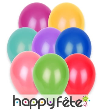 Sachet de 100 ballons en caoutchouc de 27cm