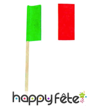 Sachet de 144 mini drapeaux italiens