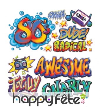 Sachet de 15 graffitis annees 80