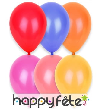 Sachet de 24 ballons de 25cm