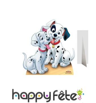 Silhouette de 2 chiots des 101 dalmatiens