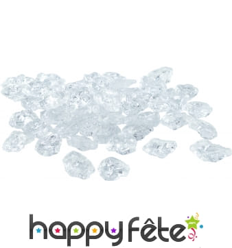 Sachet de 50 morceaux de glace décoratifs