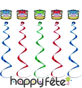 Set de 5 suspensions nouvel an chinois