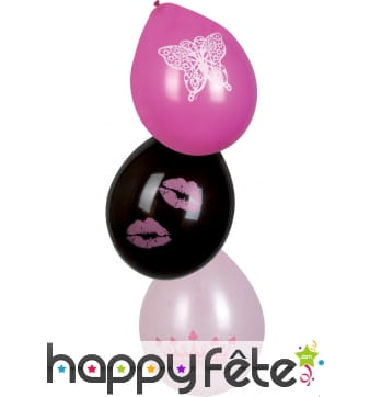 Sachet de 6 ballons princess