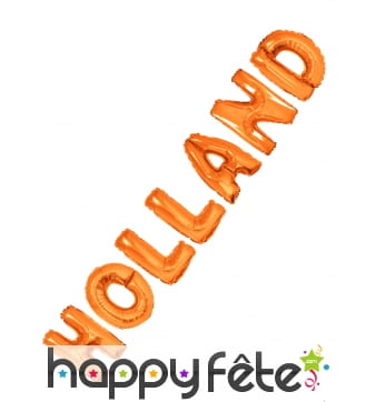 Set de 7 Ballons Orange Holland
