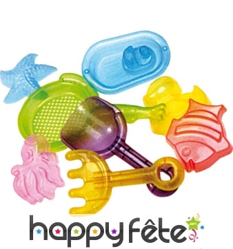 Sachet de 8 jeux de plage.