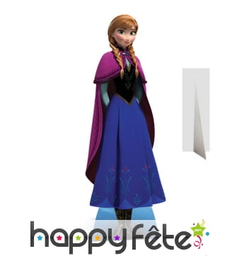 Silhouette de Anna reine des neiges en carton