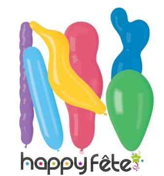 Sachet de ballons aux formes variées