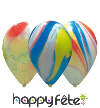 Sachet de ballons marbrés et tachetés
