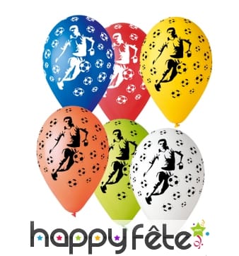Sachet de ballons motifs football
