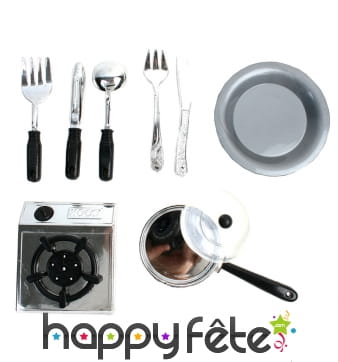 Set de dinette aux couleurs inox