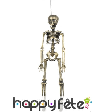 Squelette doré de 42 cm à suspendre