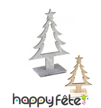 Sapin décoratif en bois 25cm