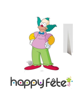 Silhouette de Krusty le clown en carton