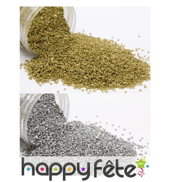 Sable décoratif métallisé