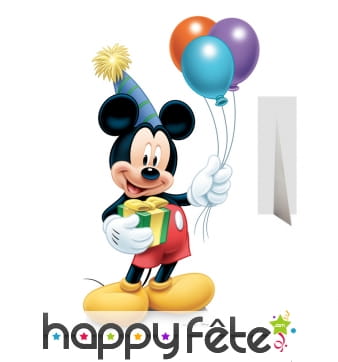 Silhouette de Mickey anniversaire en carton