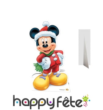 Silhouette de Mickey père Noël en carton