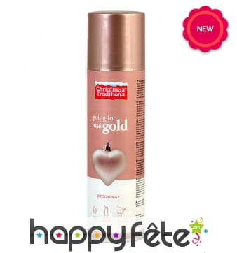 Spray de Noël rose doré de 150ml