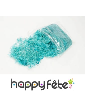 Sachet de paille turquoise