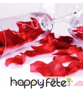 Sachet de pétales de rose rouges