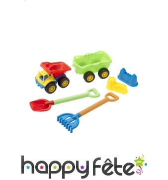 Set de plages camions pelles râteau