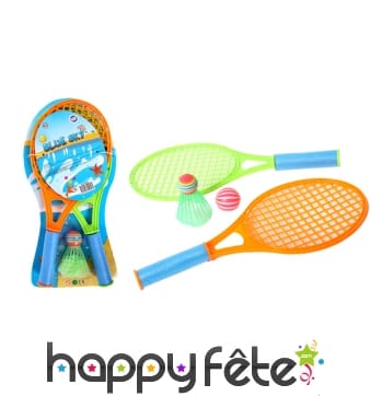 Set de raquettes de tennis de plage et accessoires