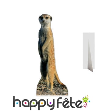 Silhouette de suricate en carton plat