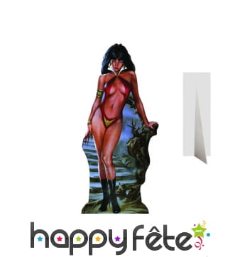 Silhouette de Vampirella en carton