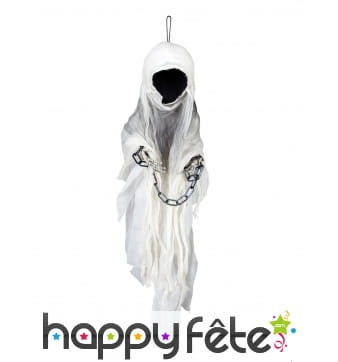 Spectre enchainé blanc à suspendre 1m