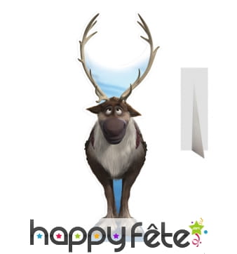 Sven en carton taille réelle, Reine des neiges